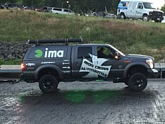 Fred Roumbanis's truck at launch